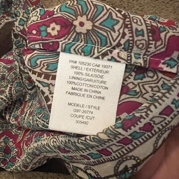 Joie small colorful silk tank top - Picture 8 of 10